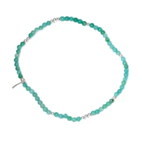GREEN JADE BEADED BRACELET