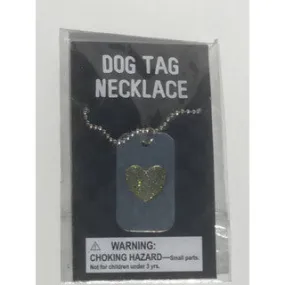 Heart Dog Tag Necklace