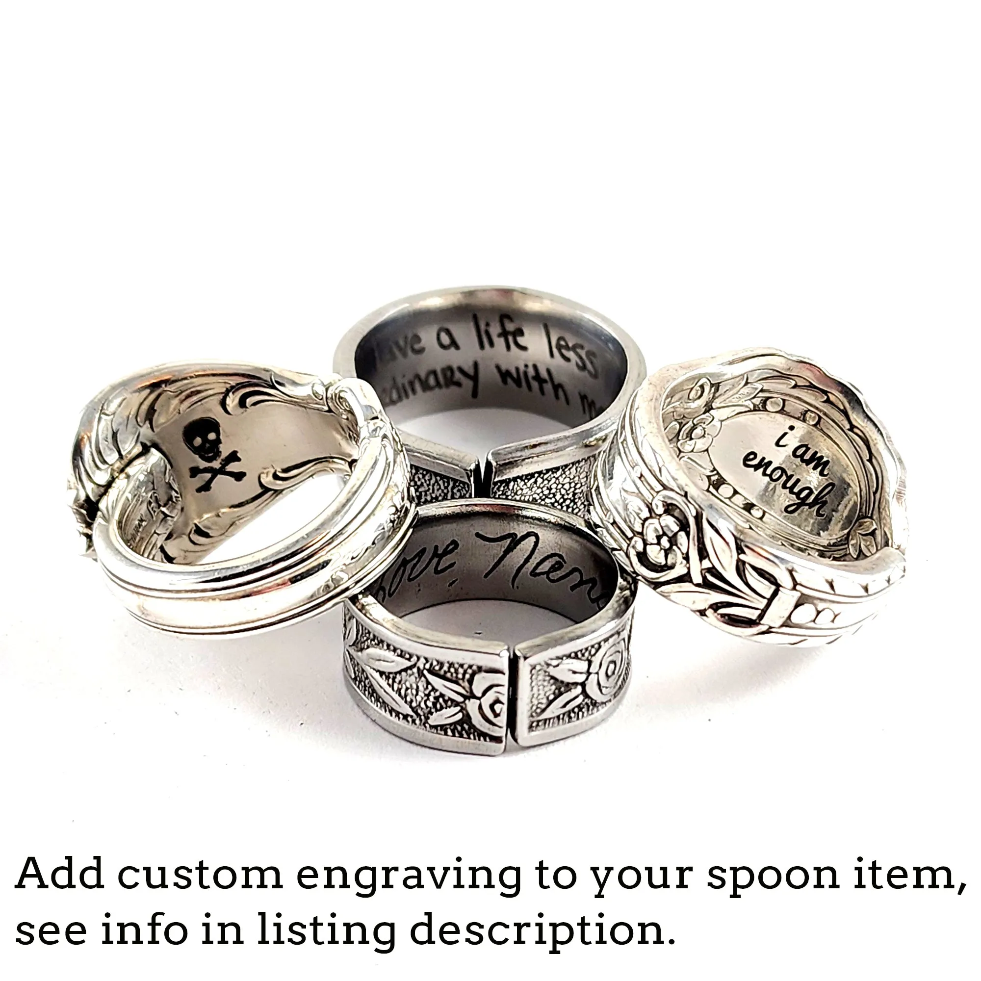 Hello Kitty Waving Stainless Steel Spoon Ring