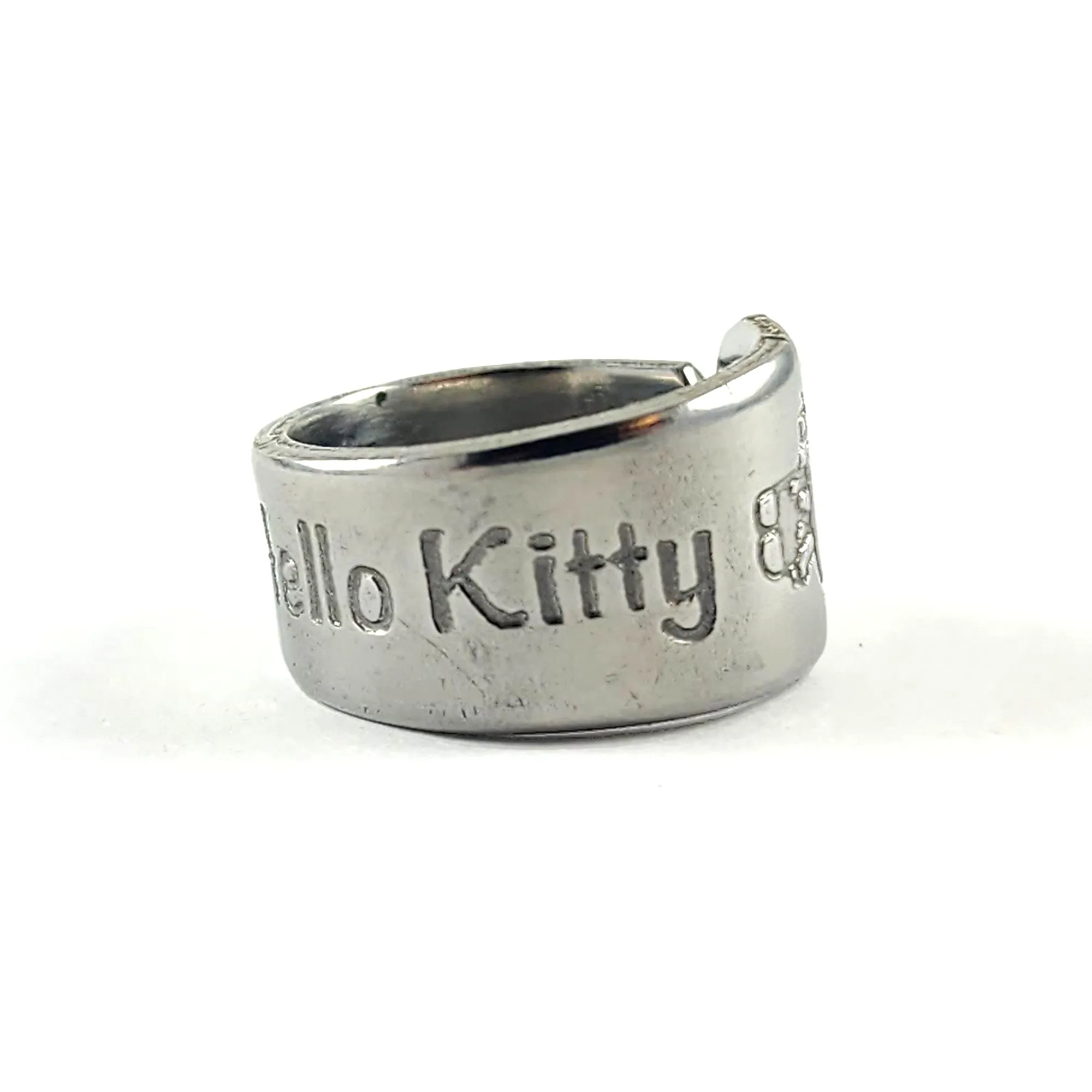 Hello Kitty Waving Stainless Steel Spoon Ring