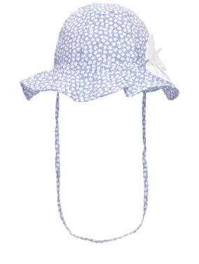 Il Gufo   Printed cotton poplin hat w/bow 