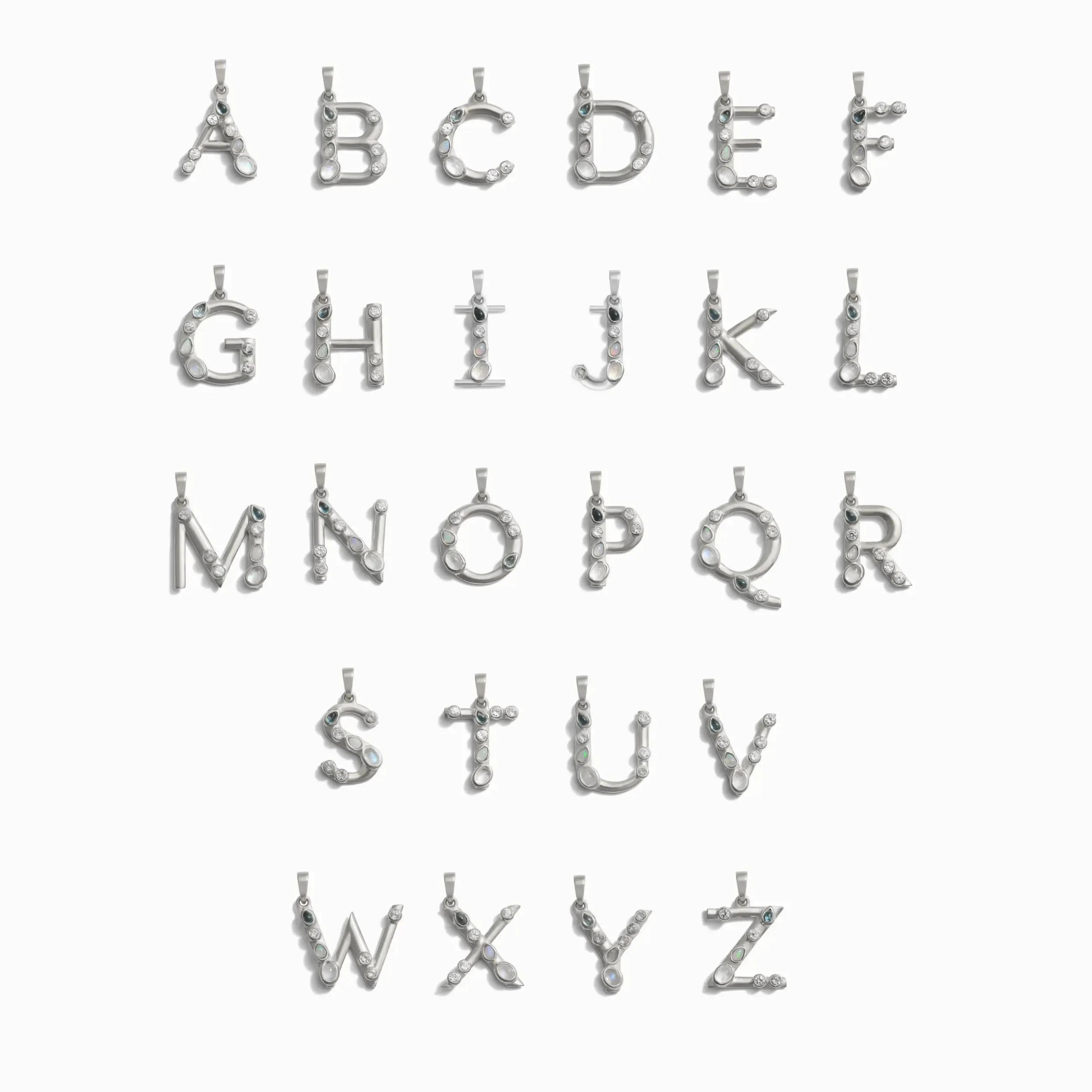 Initial Necklace Set