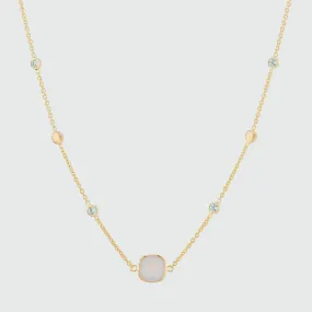 Iseo Pink Chalcedony & Gold Vermeil Necklace