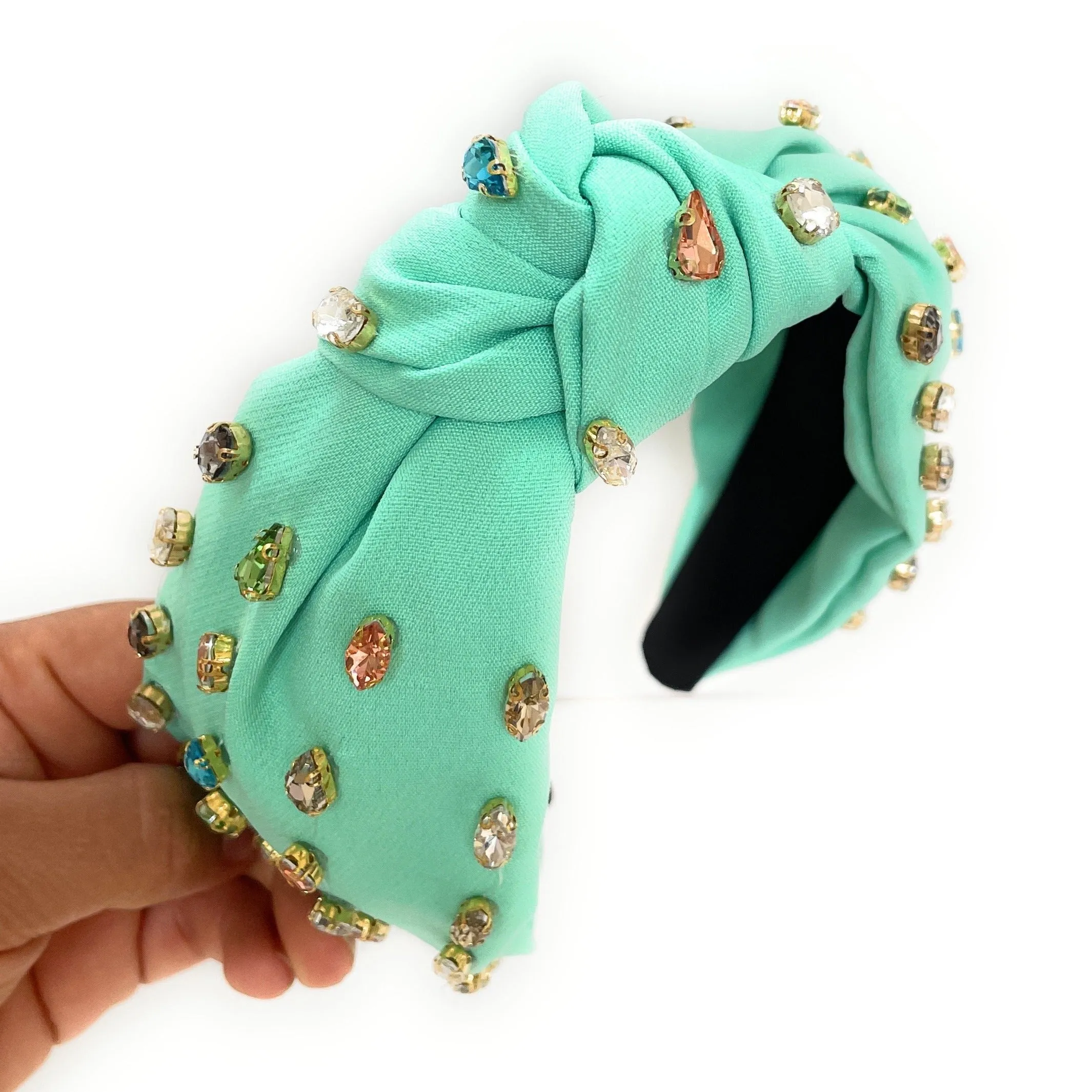 Jayde Knot Jeweled Headband