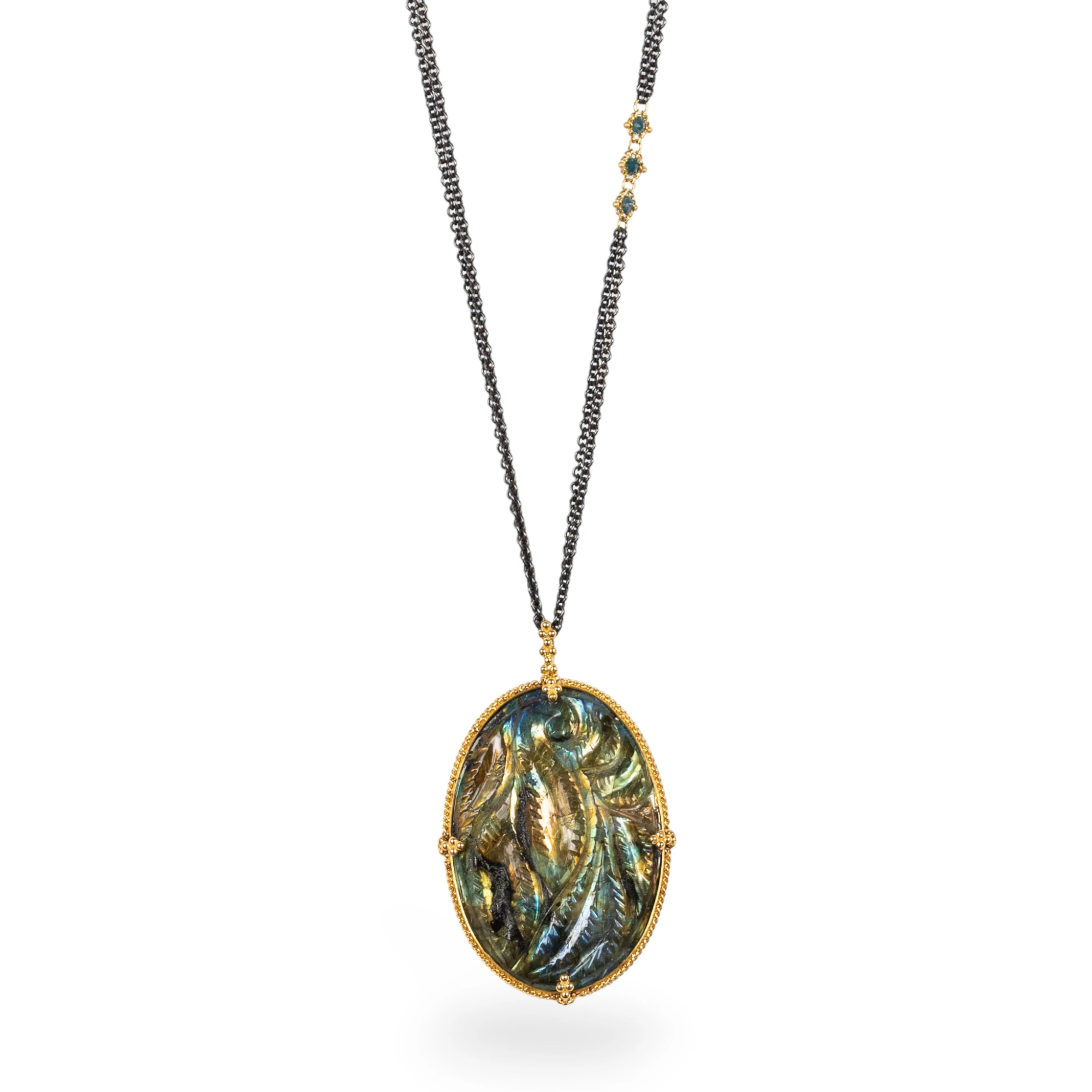 Labradorite Contrast Necklace
