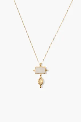 Levi Necklace Moonstone Mix