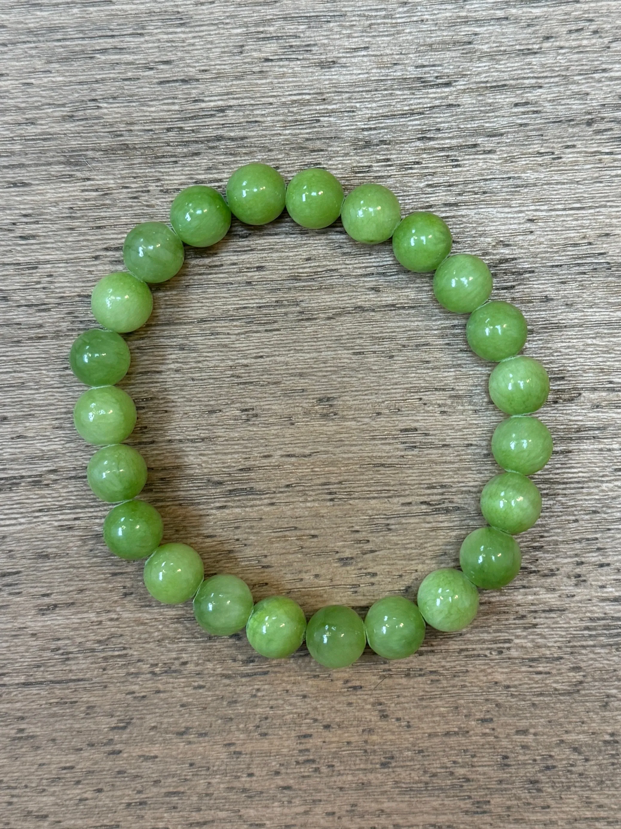 Lime Green Jade 8mm Bracelet