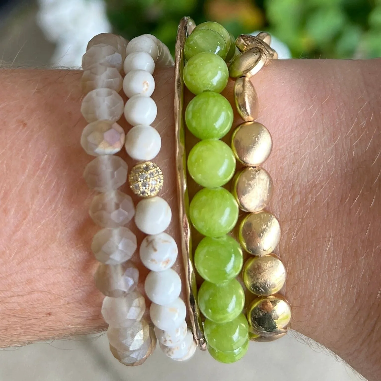 Lime Green Jade 8mm Bracelet
