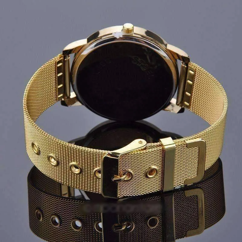 Liquid Gold Metal Band and Watch