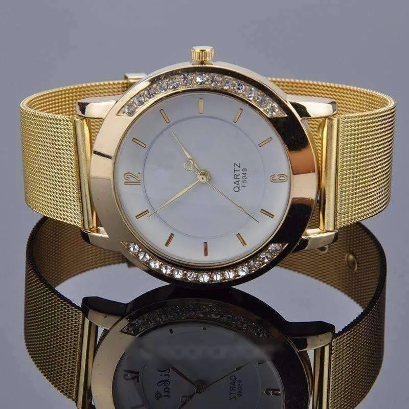 Liquid Gold Metal Band and Watch