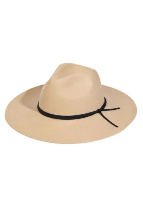 Louise Hat With Tie Brim Detailing In Cream