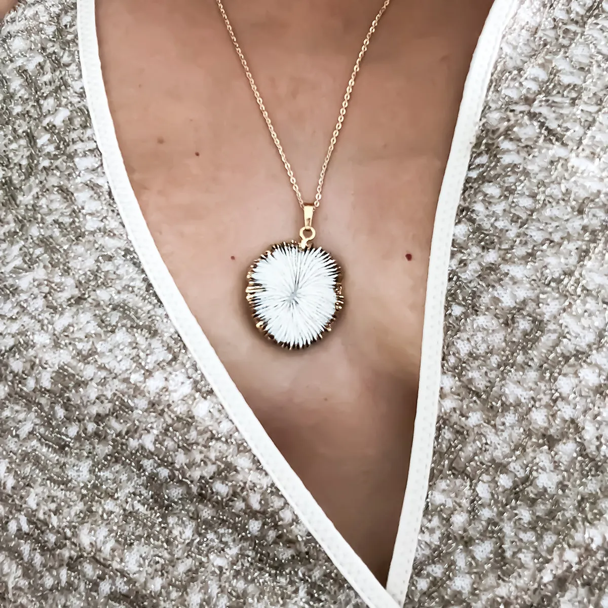 MARJA MUSHROOM CORAL NECKLACE