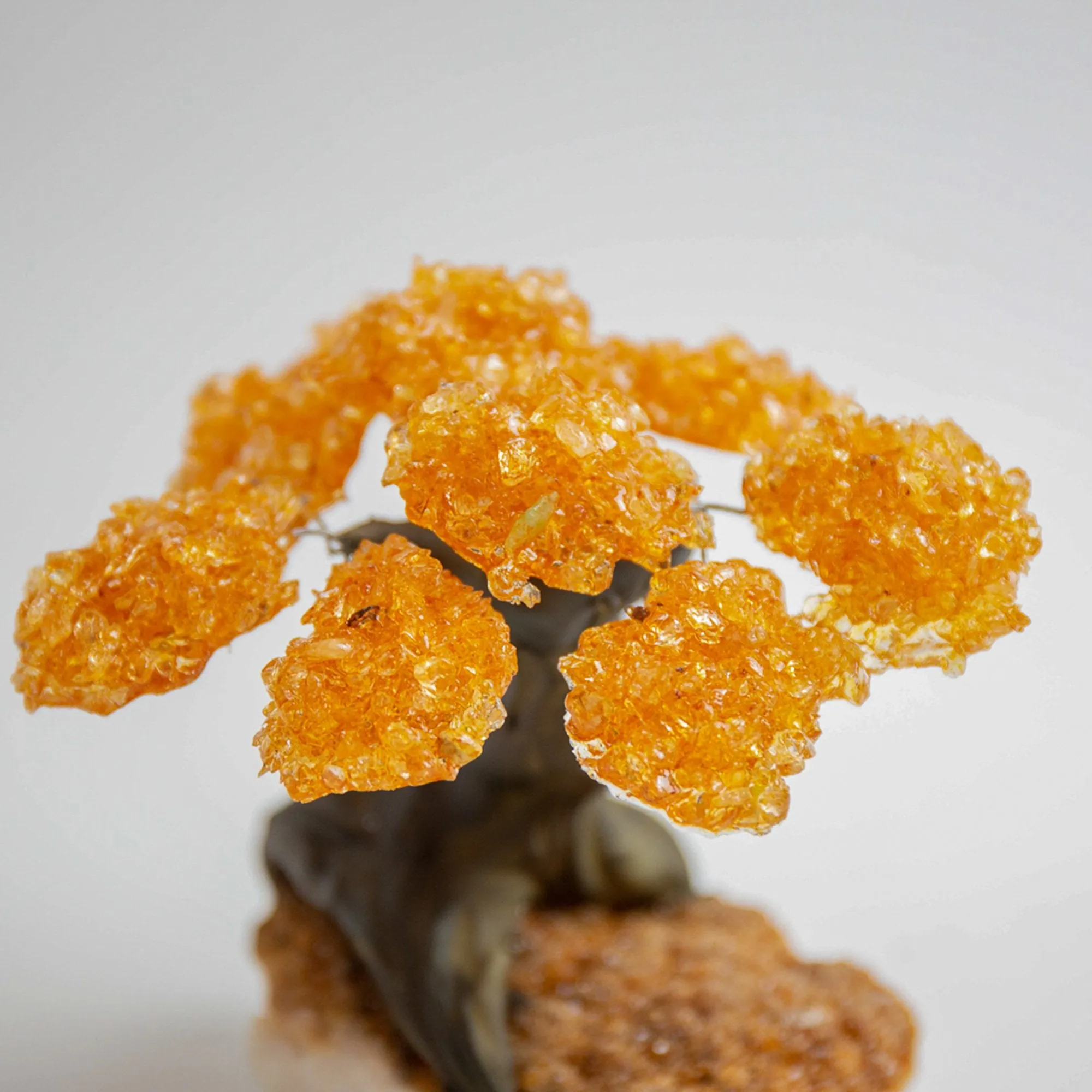 Medium - Genuine Citrine Clustered Gemstone Tree on Citrine Matrix (The Calming Tree)