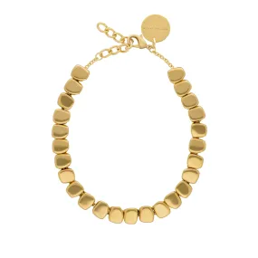 Mini Organic Shaped Necklace Gold