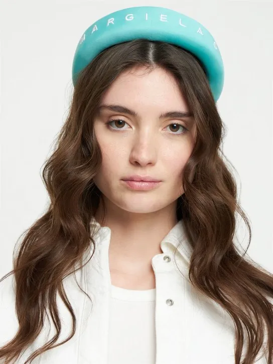 MM6 Maison Margiela   Embroidered logo headband 