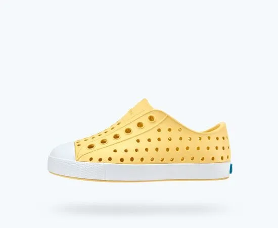 NATIVE Jefferson Child Shoes Gone Bananas Yellow/Shell White