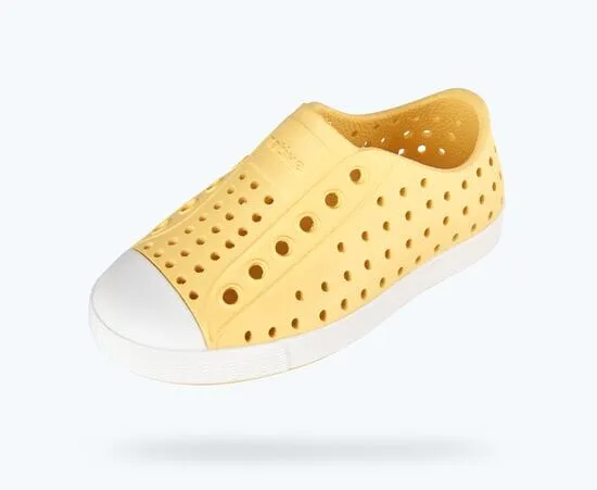 NATIVE Jefferson Child Shoes Gone Bananas Yellow/Shell White