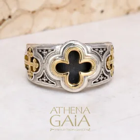 Odysseus Open Crosses Band Ring