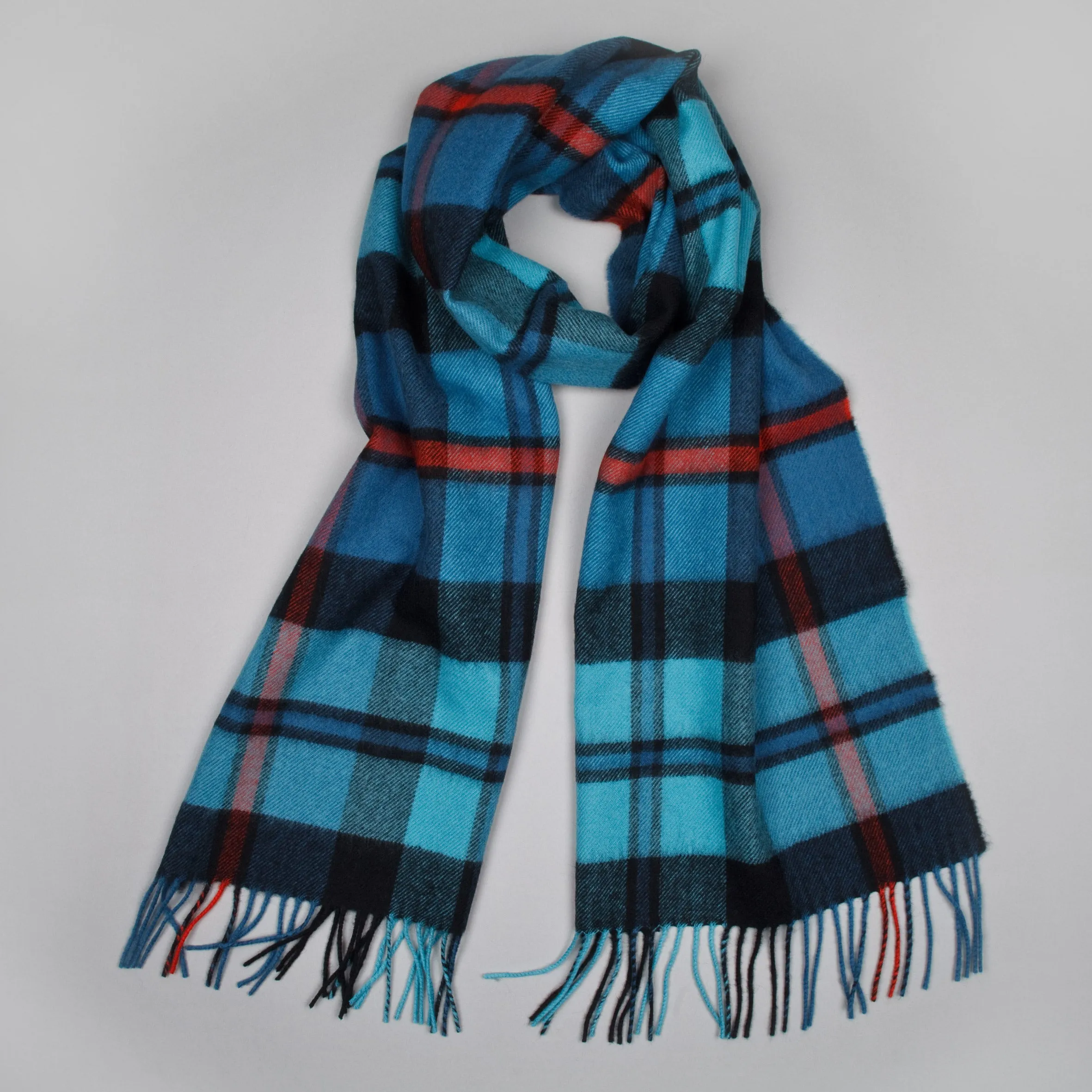 Oversized lambswool scarf in MacCorquodale Tartan