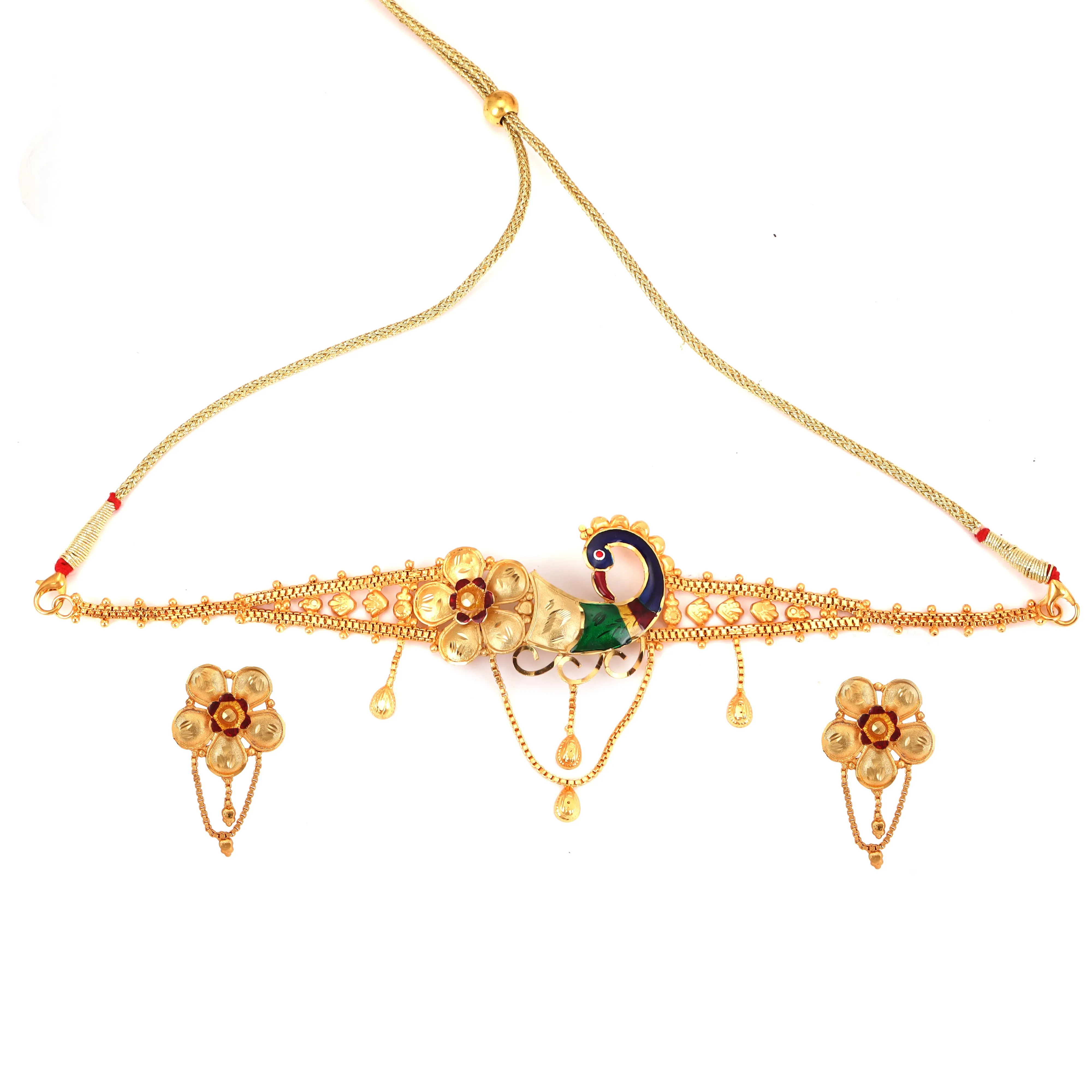 Peacock Glory Choker Set