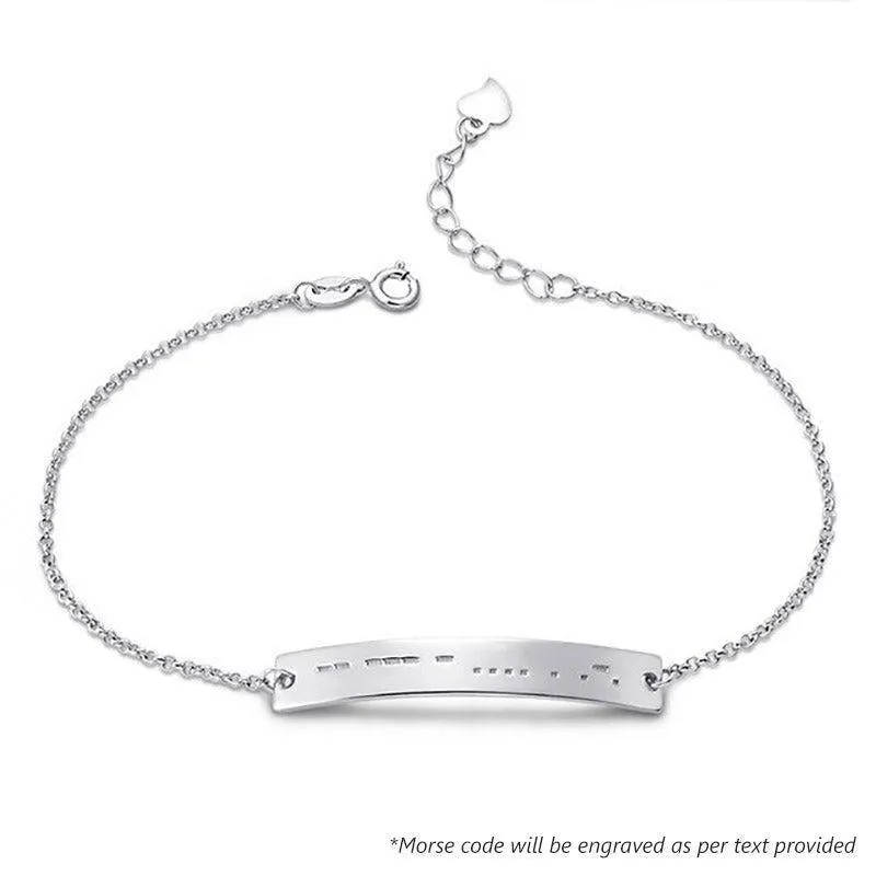 Personalize Your Morse Code Bar Bracelet