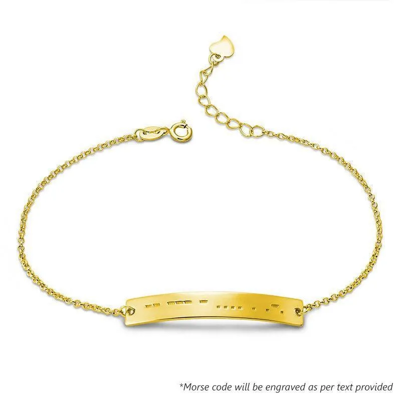 Personalize Your Morse Code Bar Bracelet
