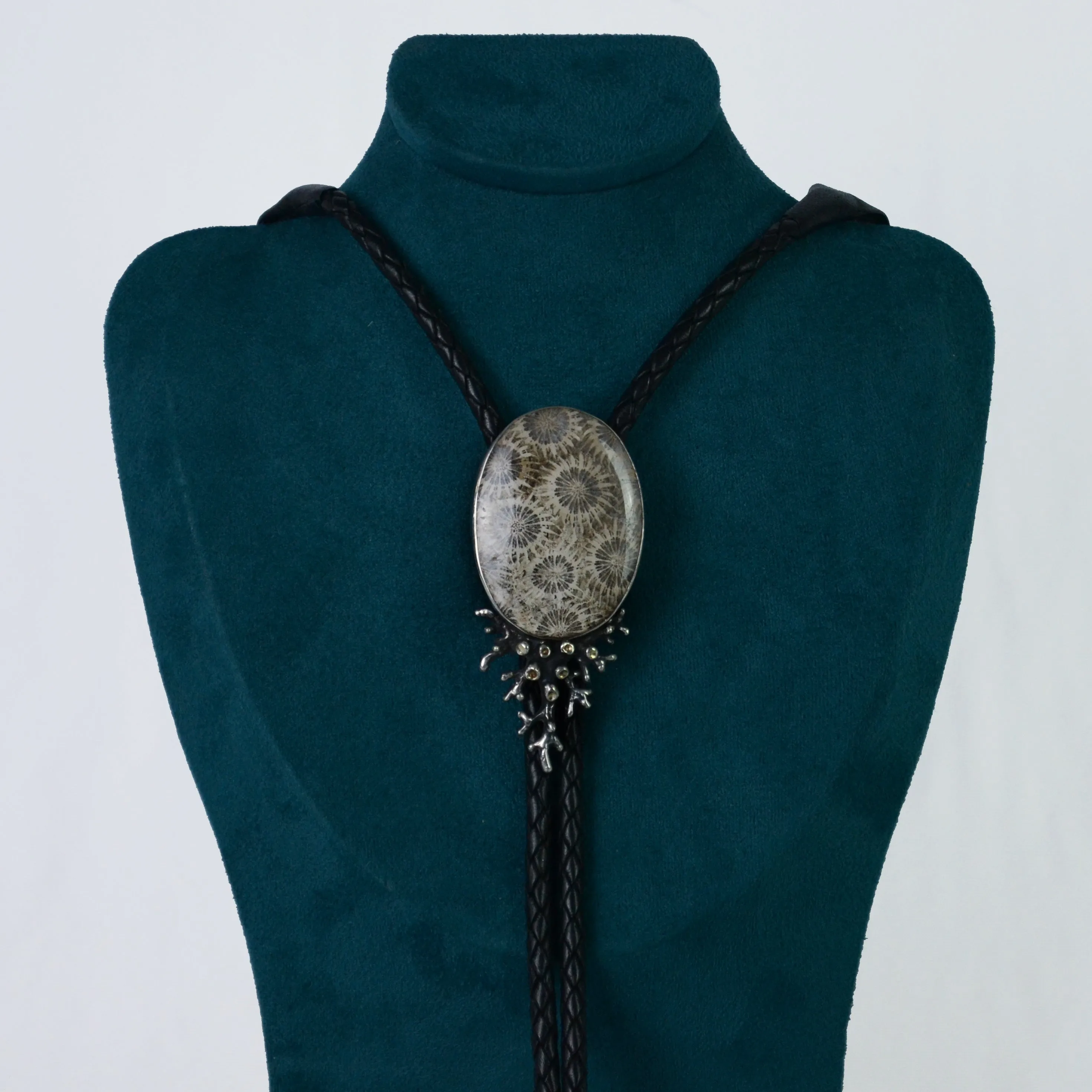 Petrified Coral Bolo Tie