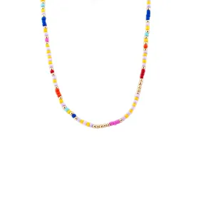 Rainbow Multi Beaded Choker