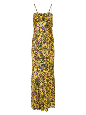 Renee Long  Dress in Ornamental Citrine