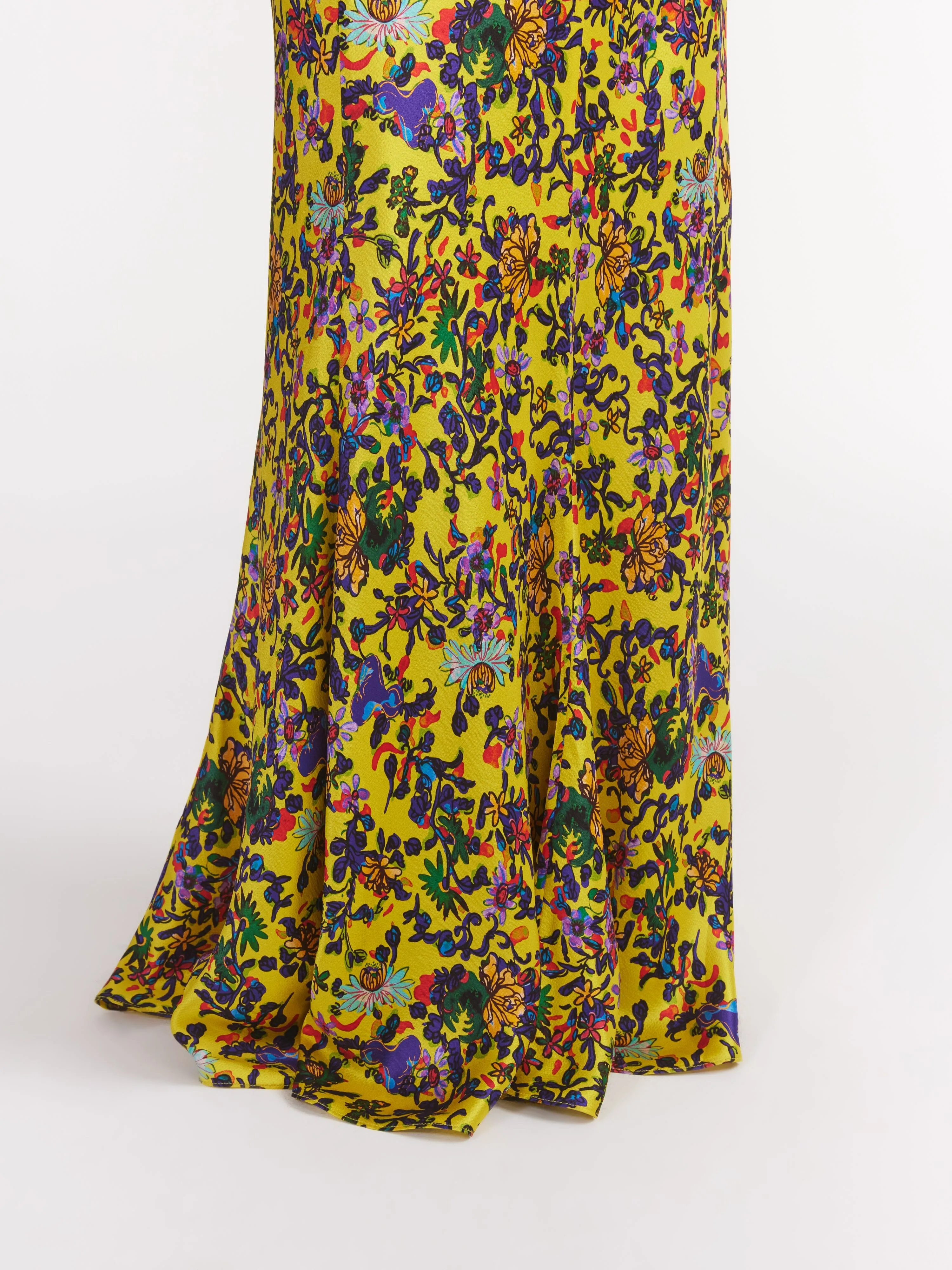 Renee Long  Dress in Ornamental Citrine