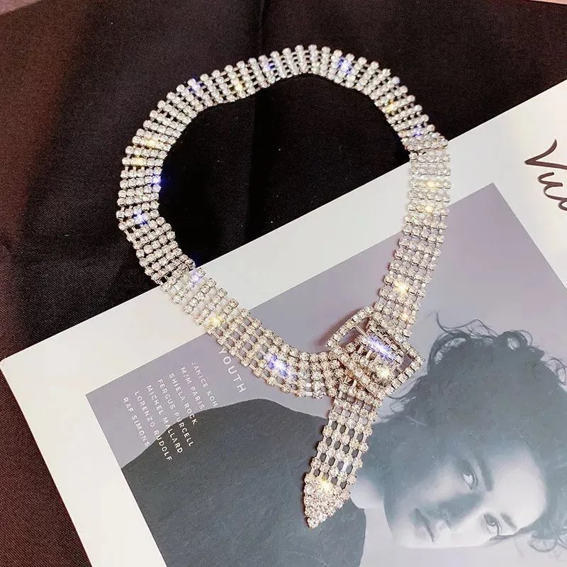 Rhinestone Choker Necklace