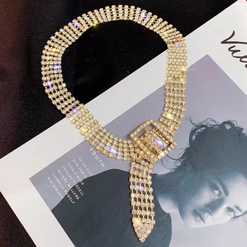 Rhinestone Choker Necklace