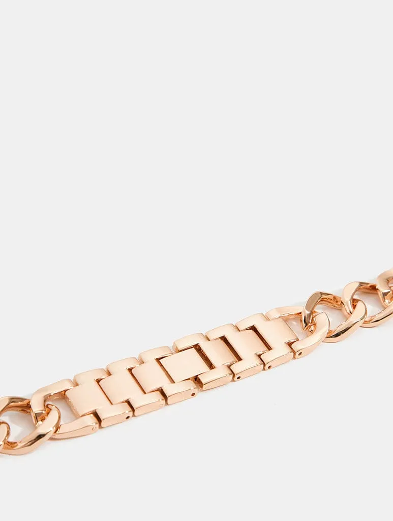 Rose Gold Chain Link Apple Watch Strap