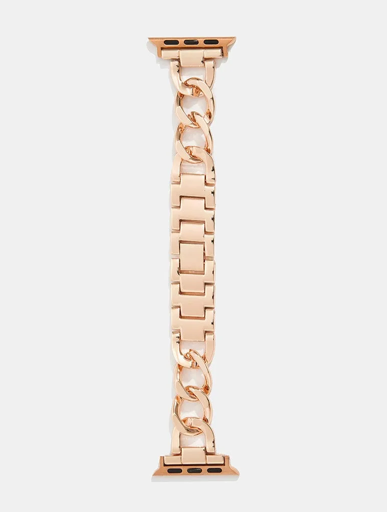 Rose Gold Chain Link Apple Watch Strap