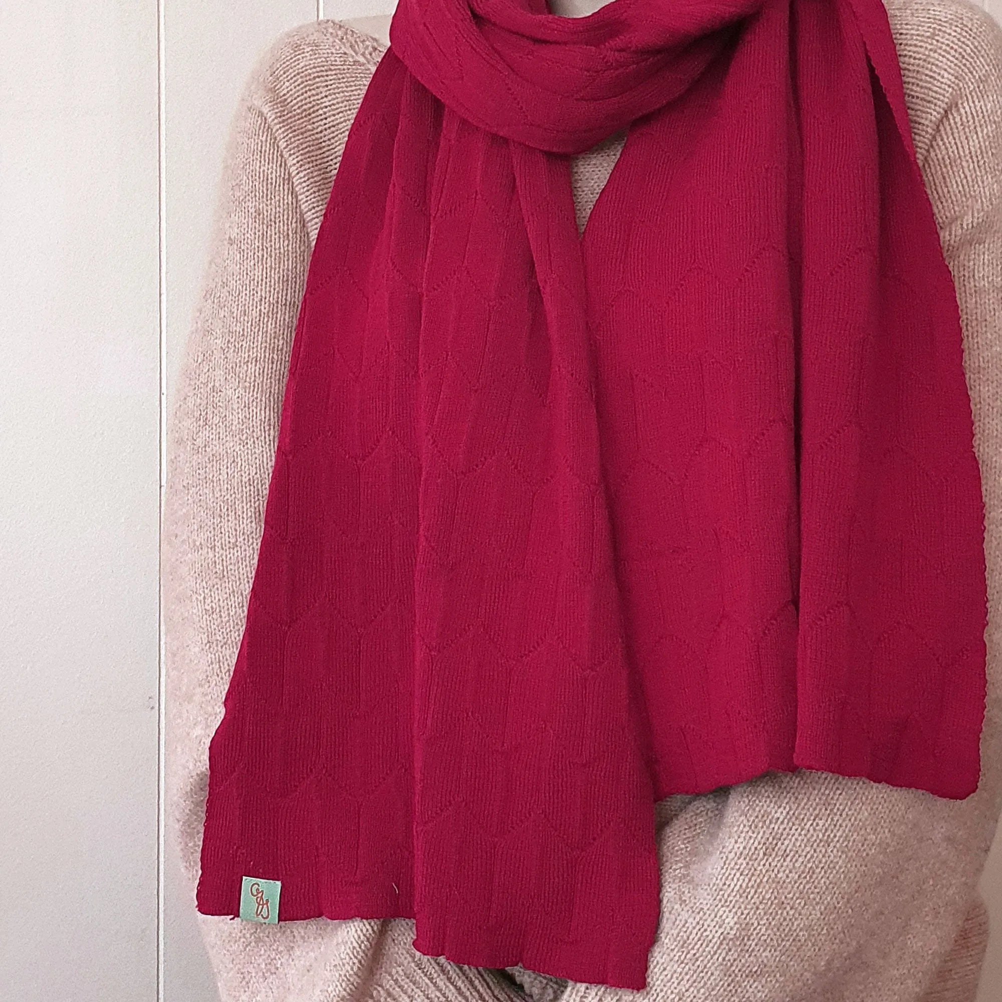 SCARVES - TULIP FIELDS - EXTRA FINE MERINO WOOL