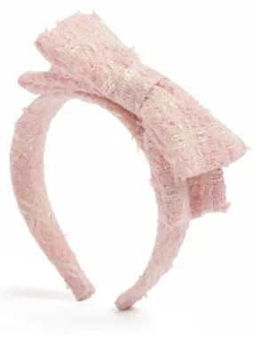 Self-portrait   Bouclé headband w/ bow appliqué 