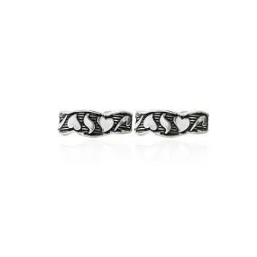 Silver Twisted Heart Toe Rings