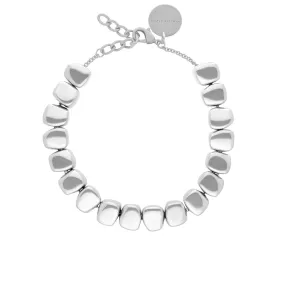 Small Organic Shaped Necklace Silver
