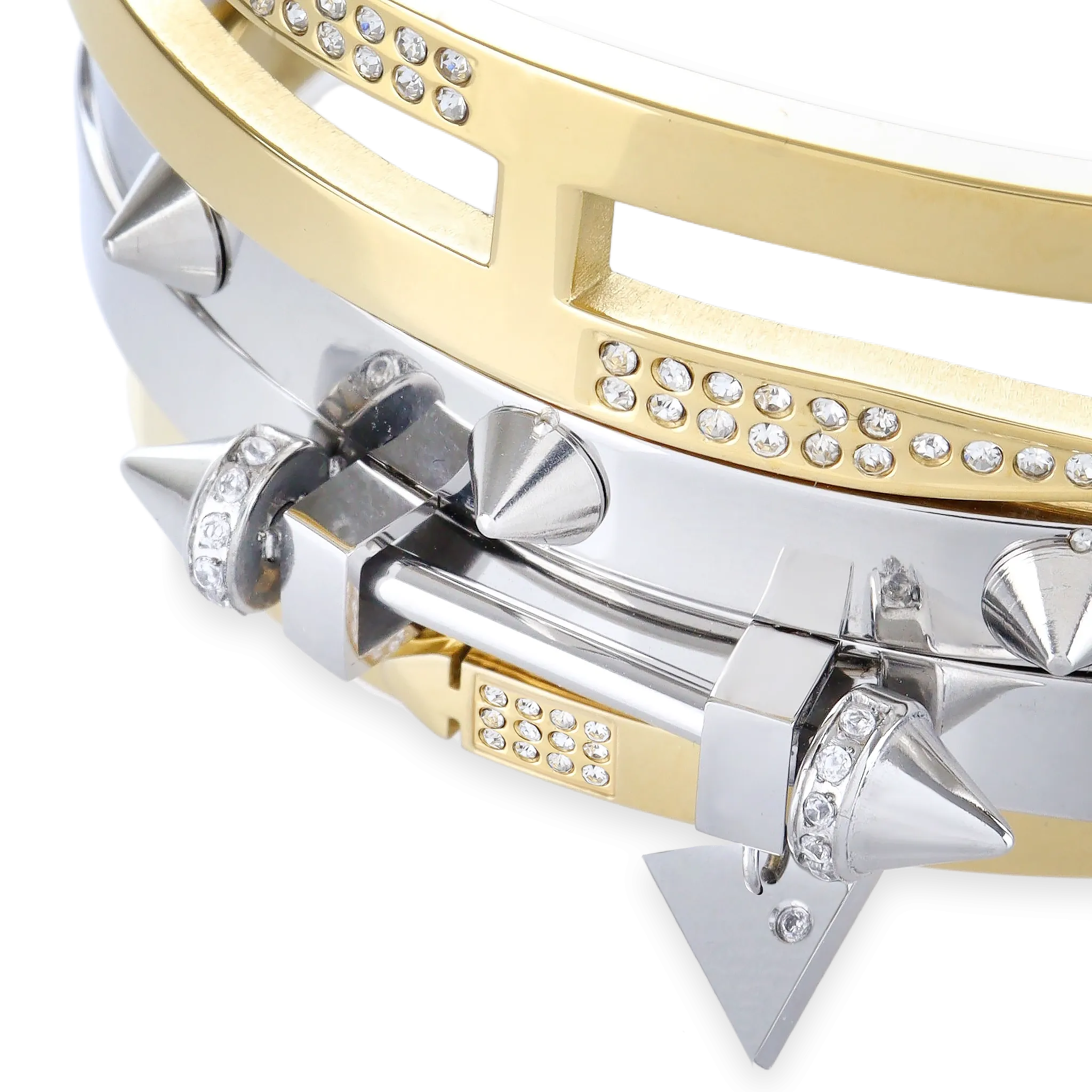 SPIKED ARMOR BRACELET STACK