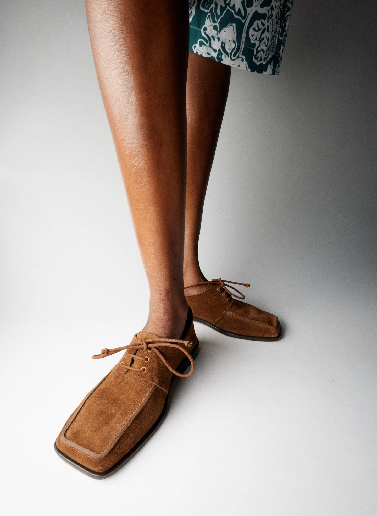 Suede Brody Square Toe Loafer