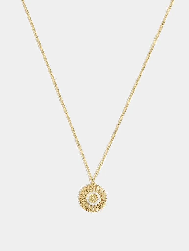 Sunflower Charm Necklace