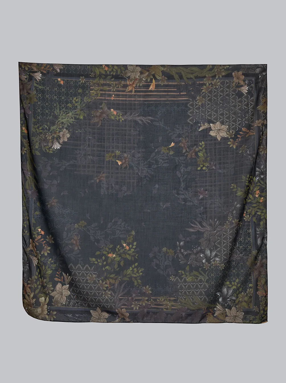 TEMIMA SCARF CHARCOAL