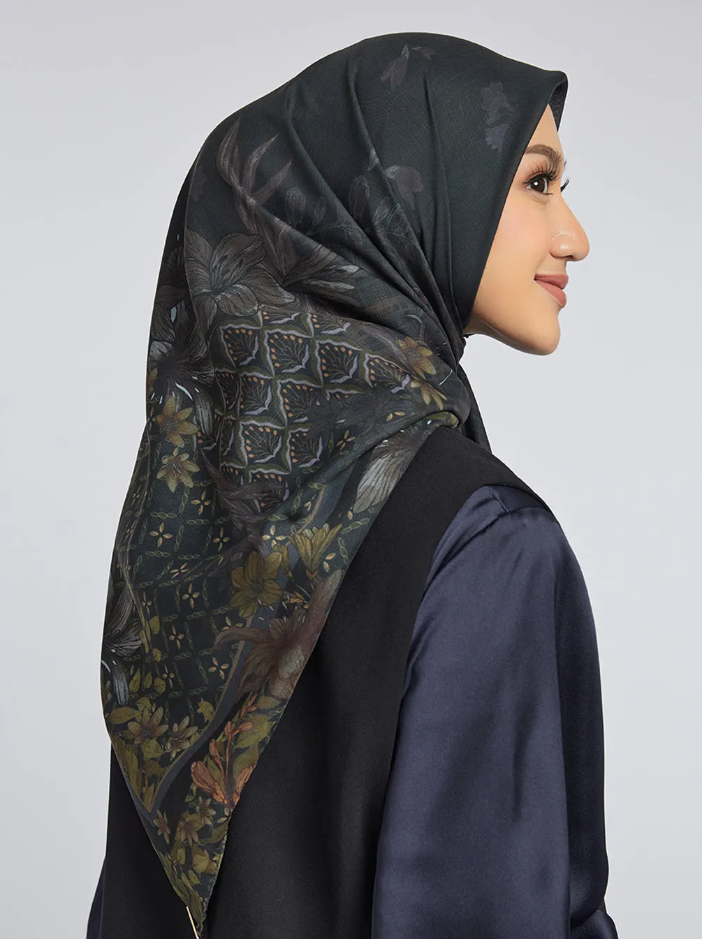TEMIMA SCARF CHARCOAL