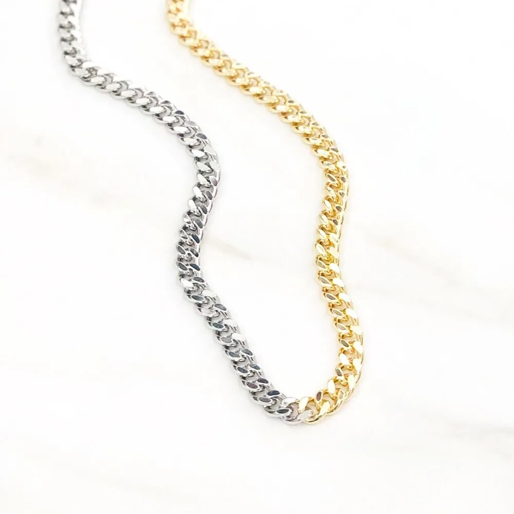 The 'Manny' Two Tone Chain Necklace