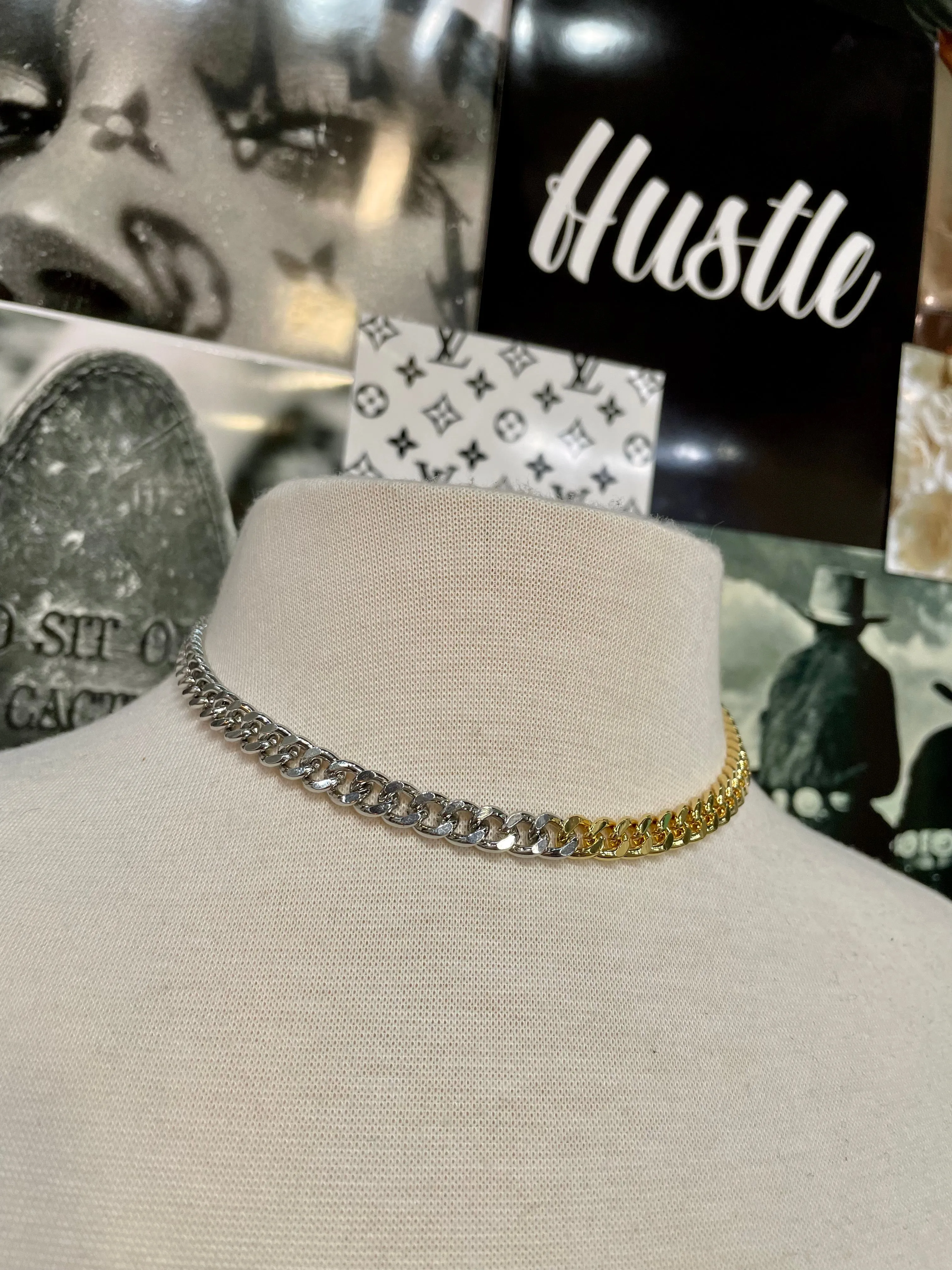 The 'Manny' Two Tone Chain Necklace