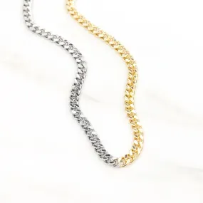 The 'Manny' Two Tone Chain Necklace