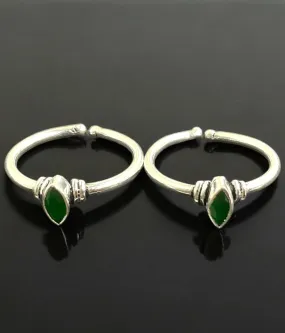 The Yali Silver Gemstone Toe-Rings