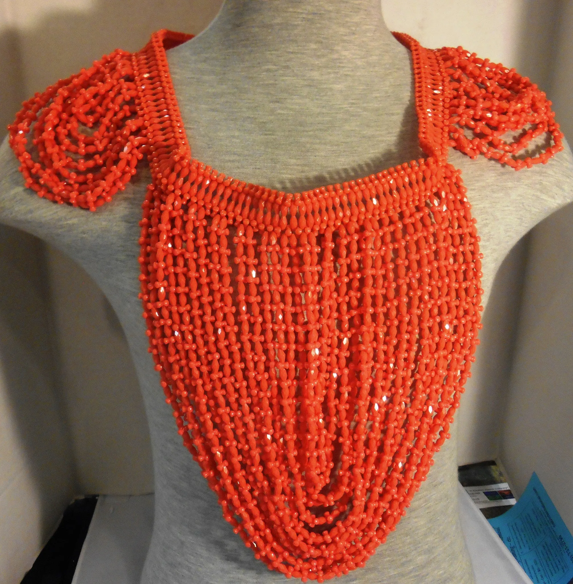 Traditional African Royal Wedding Coral Beads Necklace