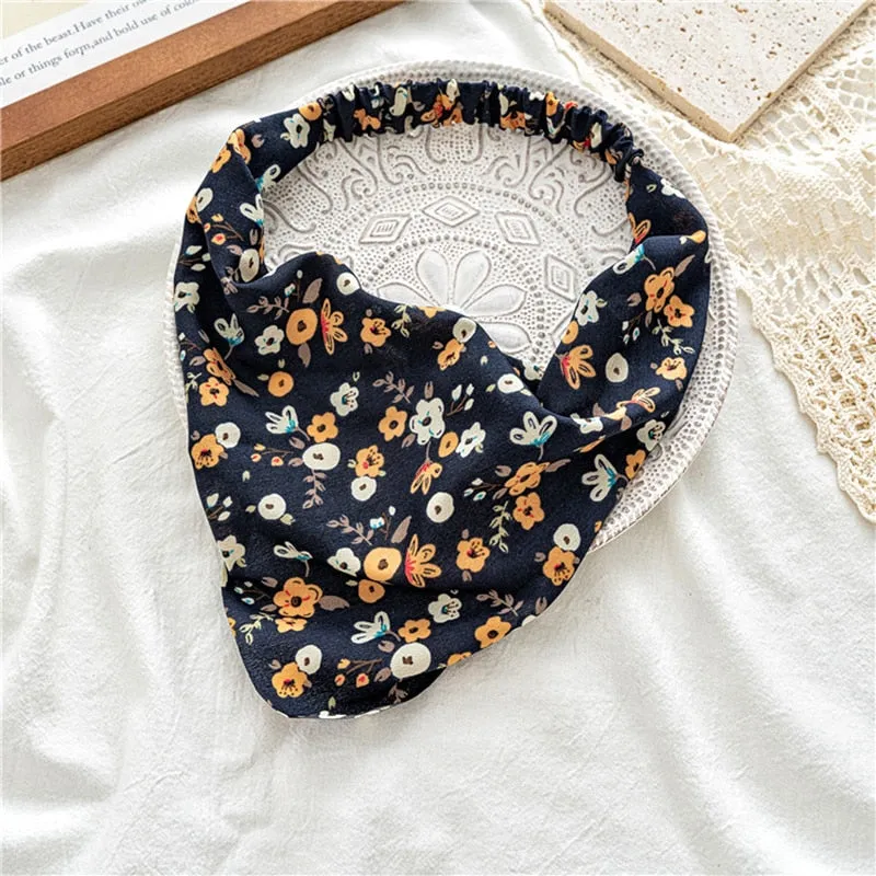 Triangle Printed Bohemian Headbands Hair Scarf Without Clips and Elastic