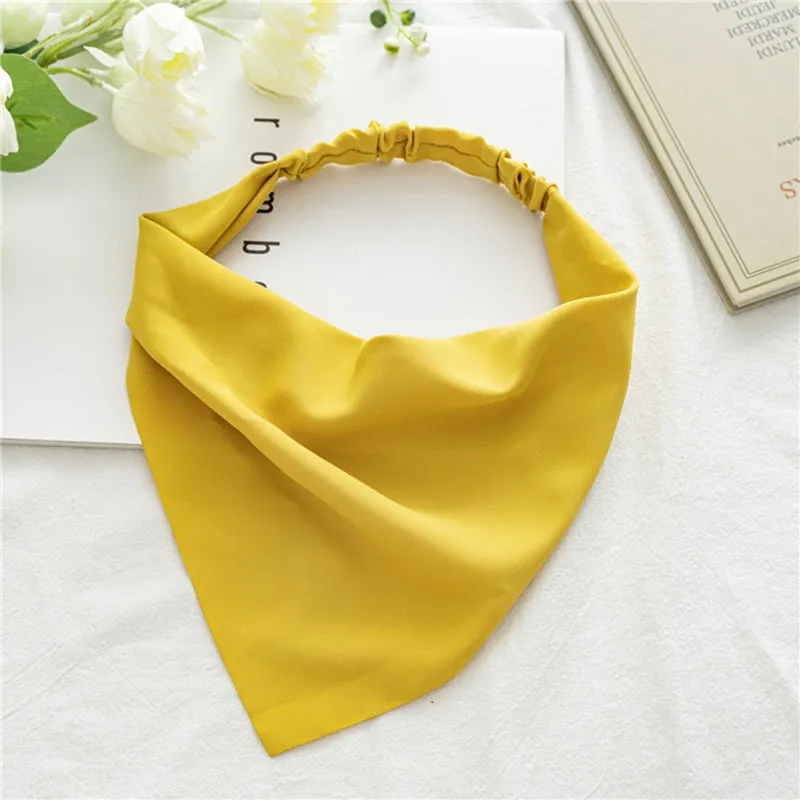 Triangle Printed Bohemian Headbands Hair Scarf Without Clips and Elastic